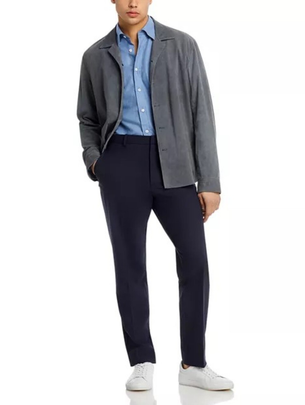 Theory Mayer Wool Slim Fit Suit Pants - Size 31 - Navy